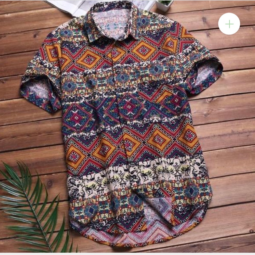 Brand NEW button-down shortsleeved shirt